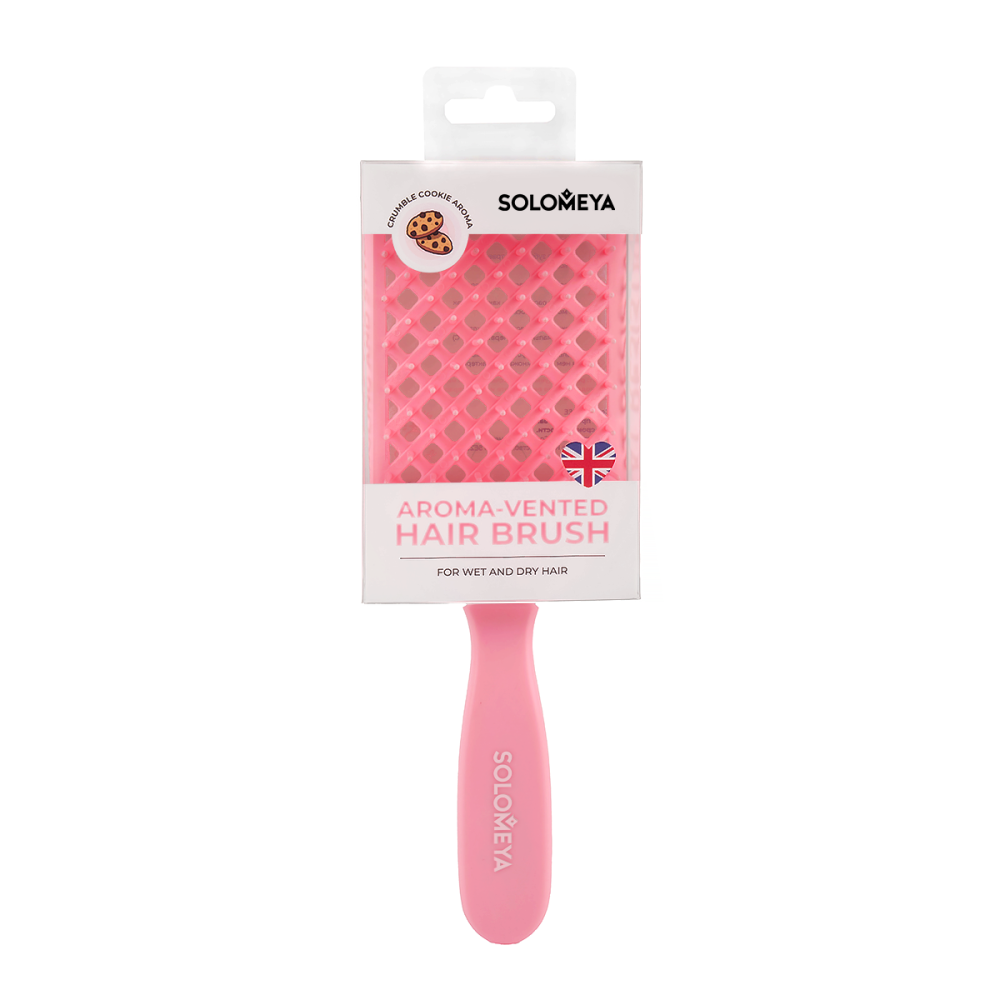 SOLOMEYA AROMA-VENTED CRUMBLE COOKIE HAIR BRUSH РАСЧЕСТКА