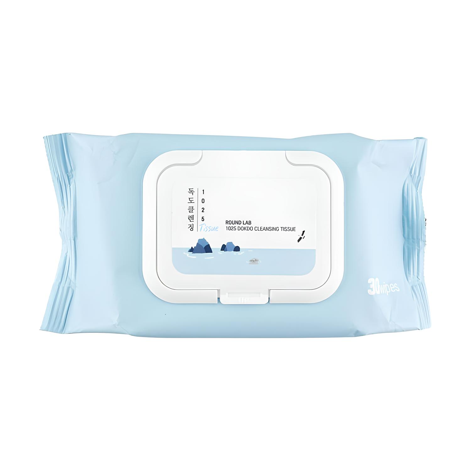 ROUND LAB DOKDO CLEANSING TISSUE САЛФЕТКИ ДЛЯ СНЯТИЯ МАКИЯЖА