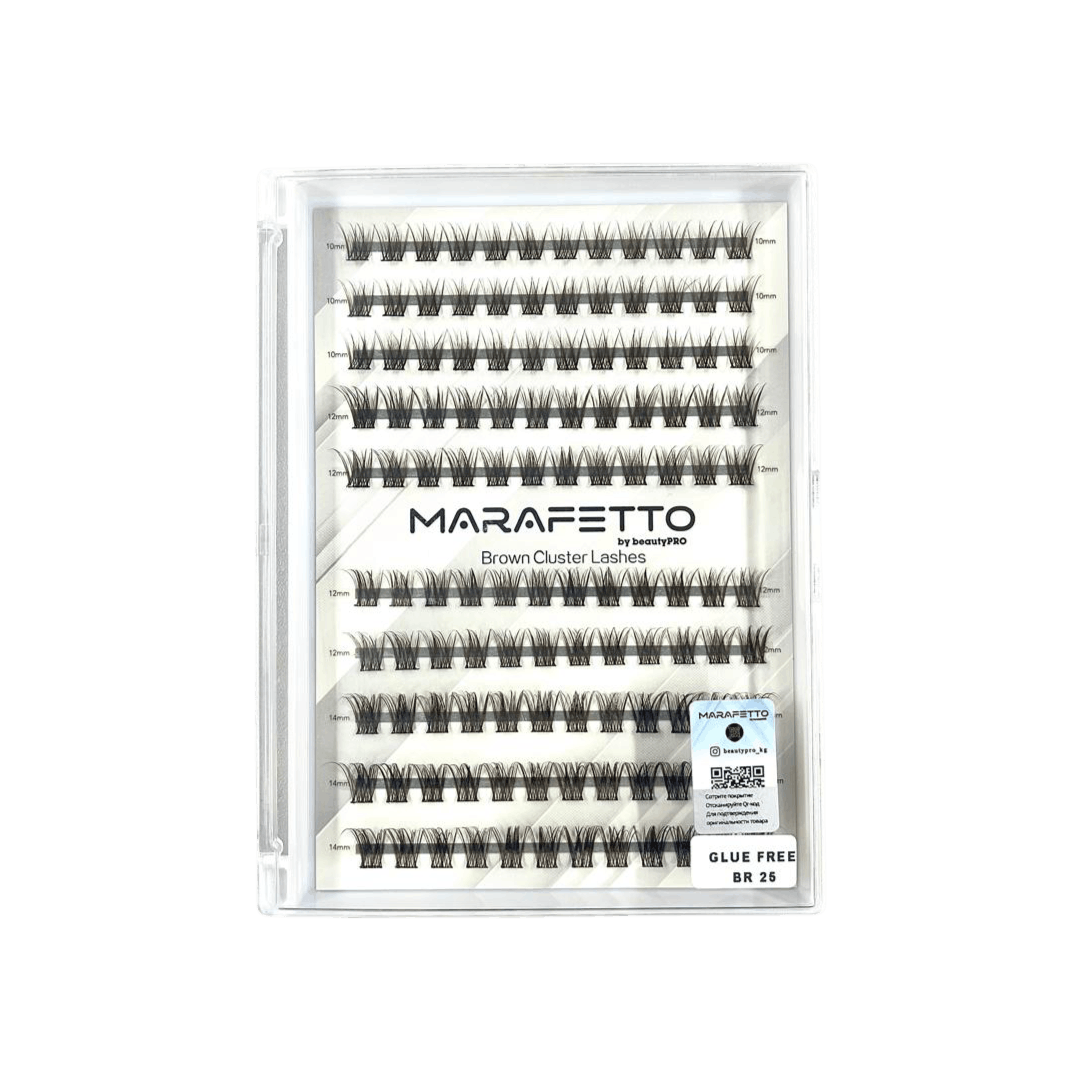 MARAFETTO BROWN CLUSTER LASHES MIX КОРИЧНЕВЫЕ ПУЧКОВЫЕ РЕСНИЦЫ