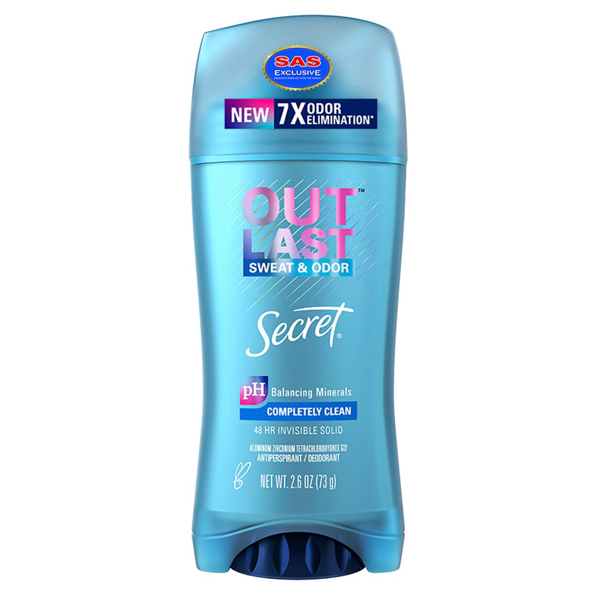 SECRET PH BALANCING MINERALS COMPLETELY CLEAN CLEAR GEL  ANTIPERSPIRANT DEODORANT 