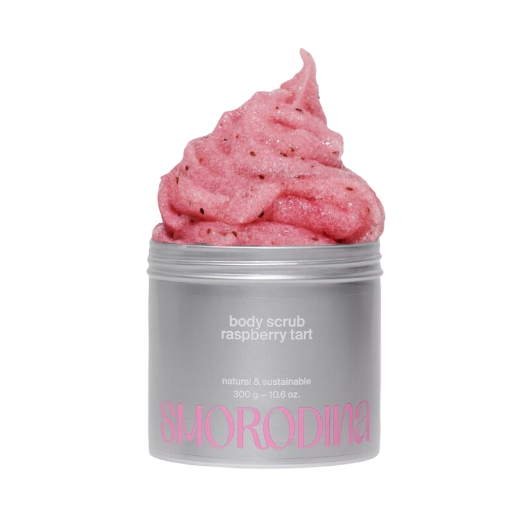 SMORODINA BODY SCRUB RASPBERRY TART СКРАБ-ЖЕЛЕ ДЛЯ ТЕЛА МАЛИНОВЫЙ ТАРТ 