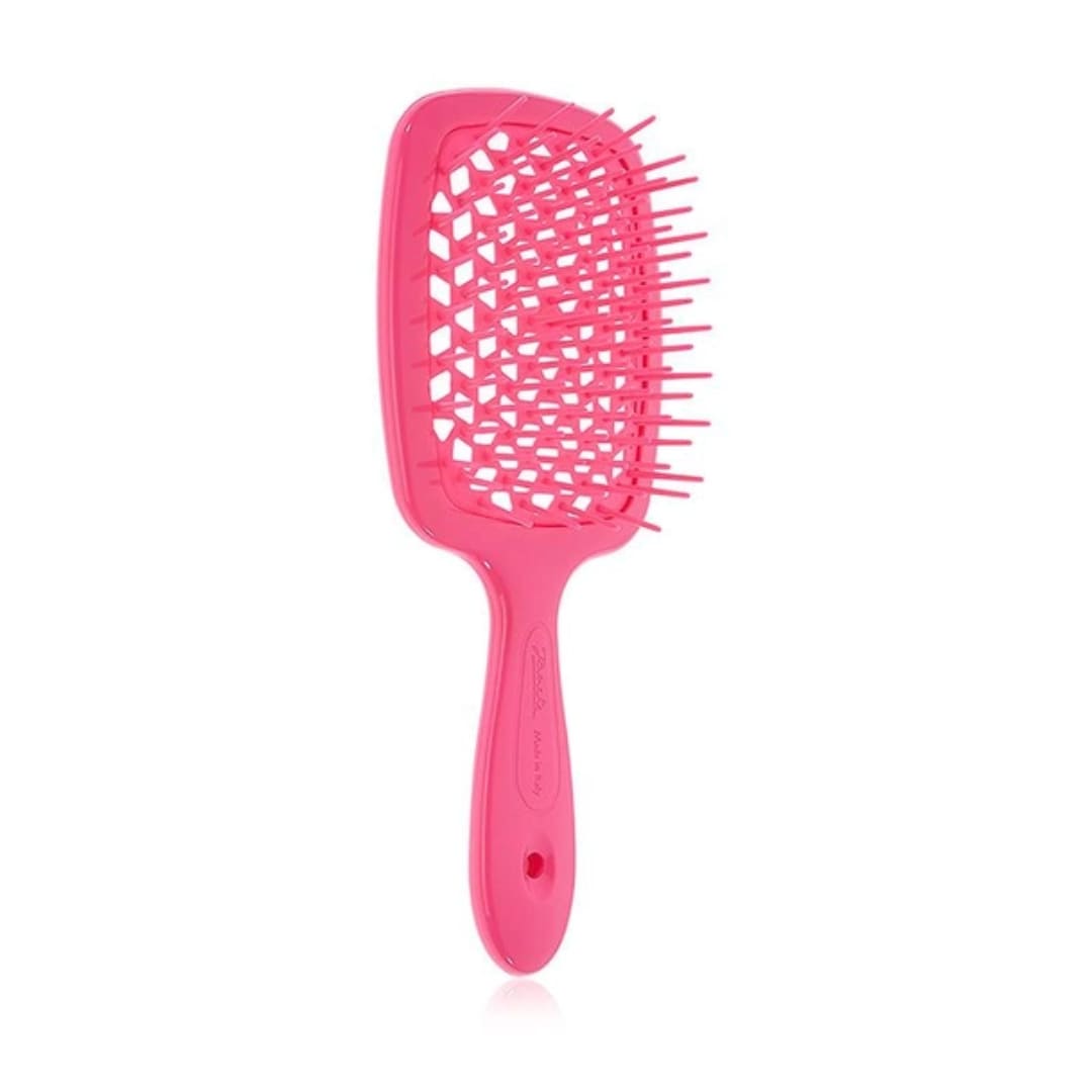 JANEKE SUPERBRUSH SMALL НЕОНОВО-РОЗОВАЯ РАСЧЕСКА