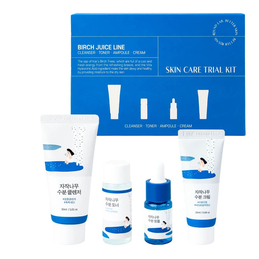 ROUND LAB BIRCH JUICE LINE МИНИ НАБОР С БЕРЕЗОВЫМ СОКОМ